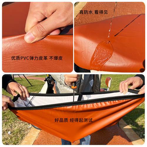 适用雅迪冠能E9/E9pro电动车坐垫套防水防晒透气电瓶车座套隔热罩 - 图1