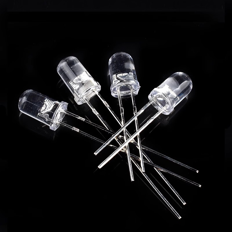 3mm 5mm发光二极管 F3F5 LED灯珠白发白/红绿蓝黄紫粉/色（50只）