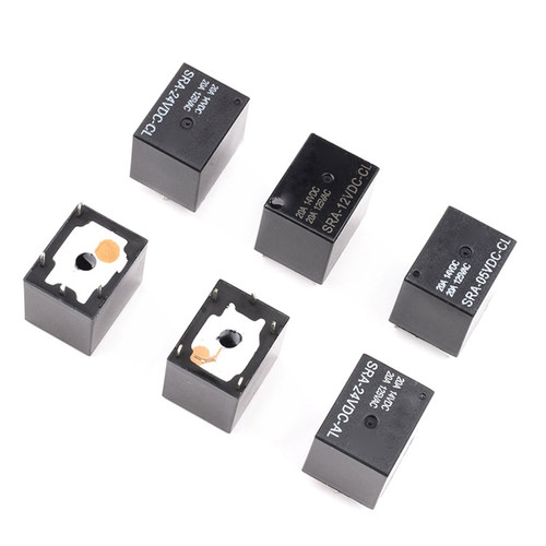 继电器05V 12V 24VDC-AL-CL 4脚5脚T74 20A125V - 图0