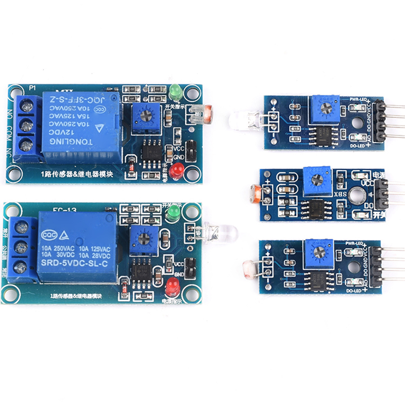 光敏电阻传感器模块亮度光电光线检测传感器3针4针 5V12V光控开关 - 图0