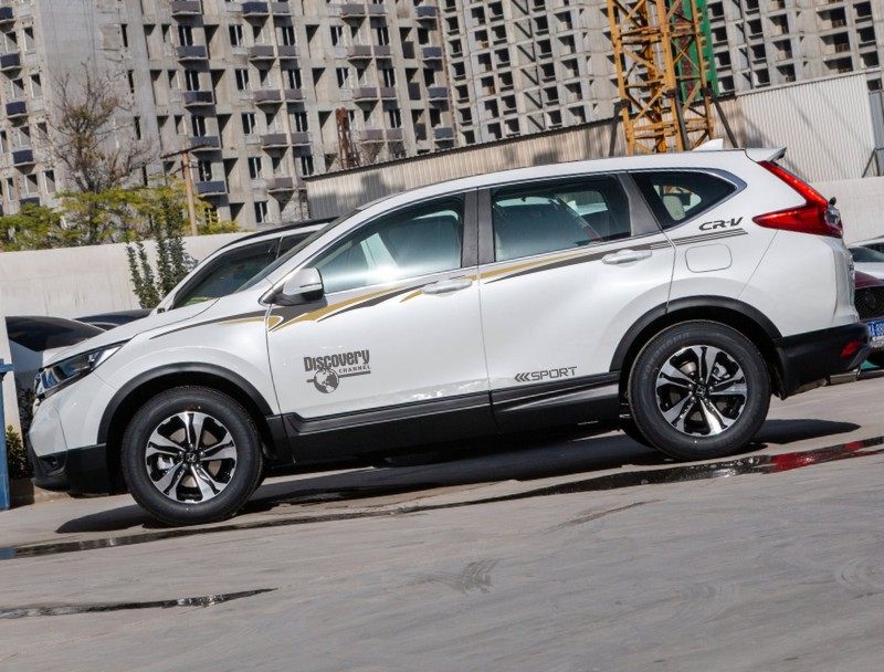 适用本田crv车贴拉花 个性腰线改装贴纸 车身彩条crv装饰贴花贴画