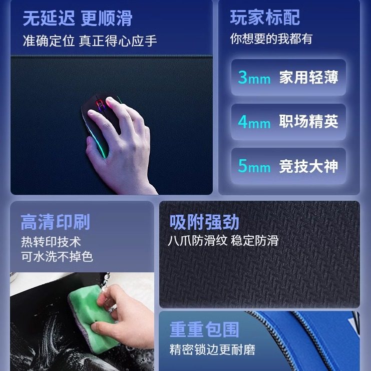 【多款可选】马年红色国潮新年鼠标垫