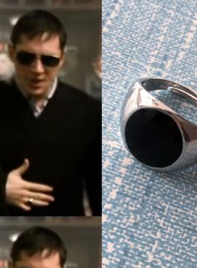 欧美风食指蹦迪尾戒同款网红