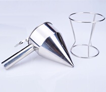  Stainless steel octopus funnel small pellet tool conical funnel to make cream cake tip funnel funnel delivery rack bag