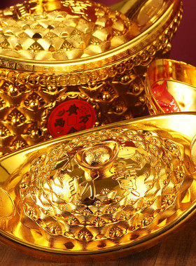 仿真金元宝装饰新年布置创意摆件