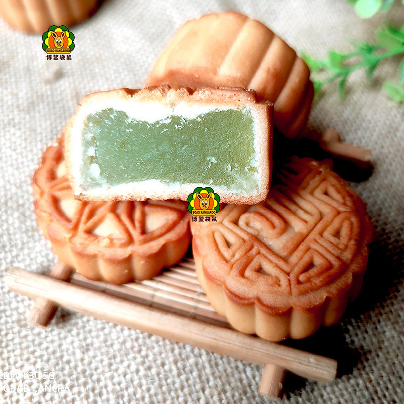 博鳌袋鼠蛋黄莲蓉豆沙礼盒装月饼 博鳌袋鼠月饼