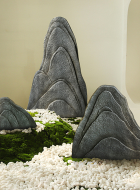 玻璃钢假山石摆件造景景观石