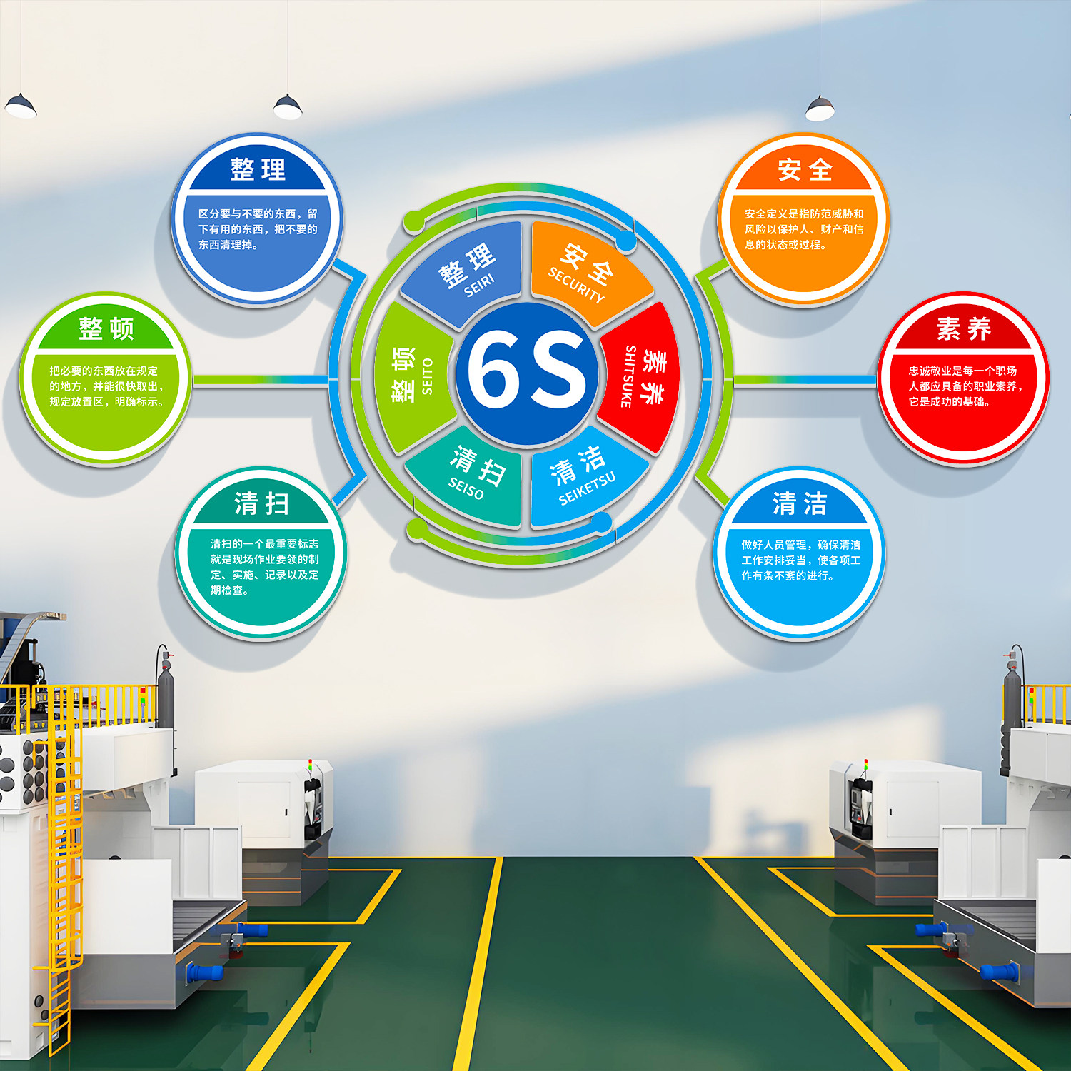 办公室墙面装饰励志宣传背景墙工厂生产车间标语墙贴6s管理文化墙,淘宝优惠券,粉丝福利购,淘宝优惠卷