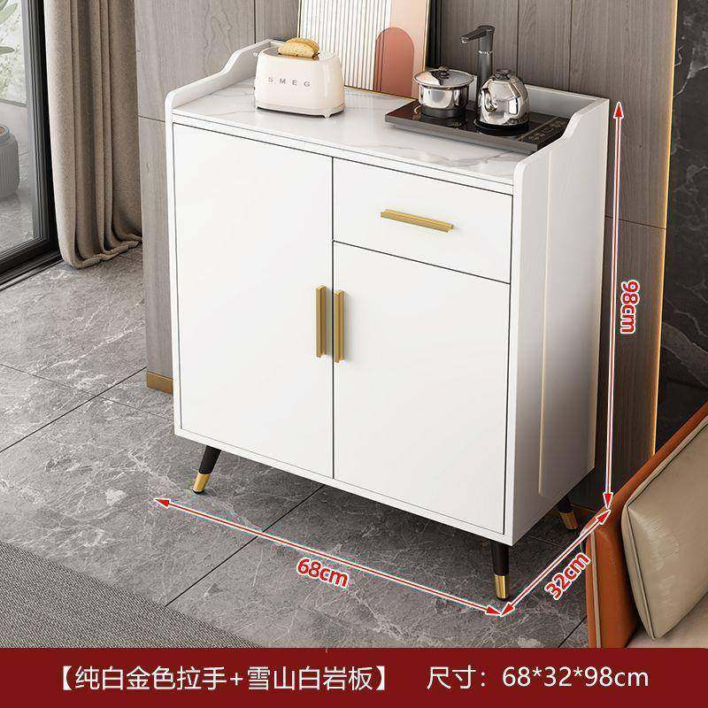 餐边柜一体靠墙饭店专用岩板收纳柜餐厅茶水酒水柜白色简约储物柜,淘宝优惠券,粉丝福利购,淘宝优惠卷