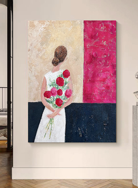 HW.Art【静影拈花】涣玩艺术x邓焱科授权客厅装饰画餐厅手绘挂画
