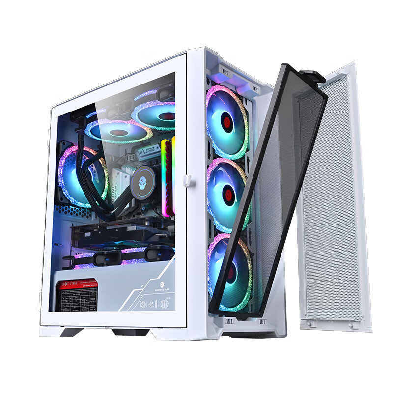 玩嘉 绝尘玩家 MATX/240水冷紧凑型简约钢化侧透台式机水冷机箱 - 图3