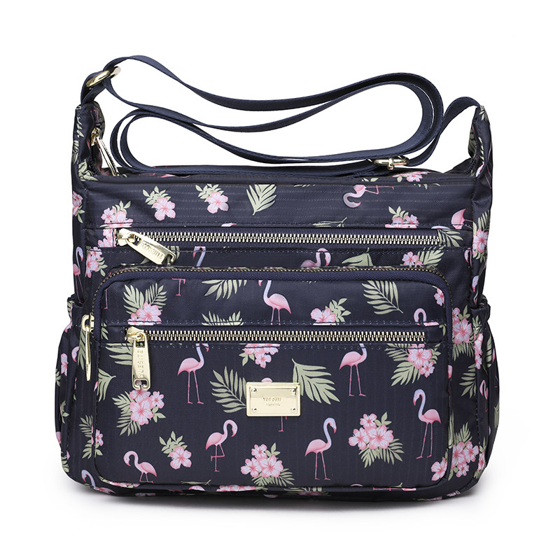 新款牛津布印花女包单肩斜挎包尼龙妈妈包帆布大容量休闲时尚包包,淘宝优惠券,粉丝福利购,淘宝优惠卷