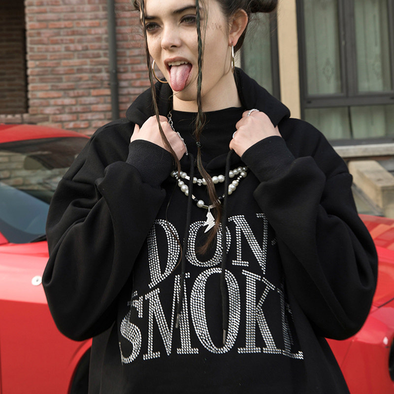 donsmoke2020aw日本进口水钻卫衣 donsmoke卫衣