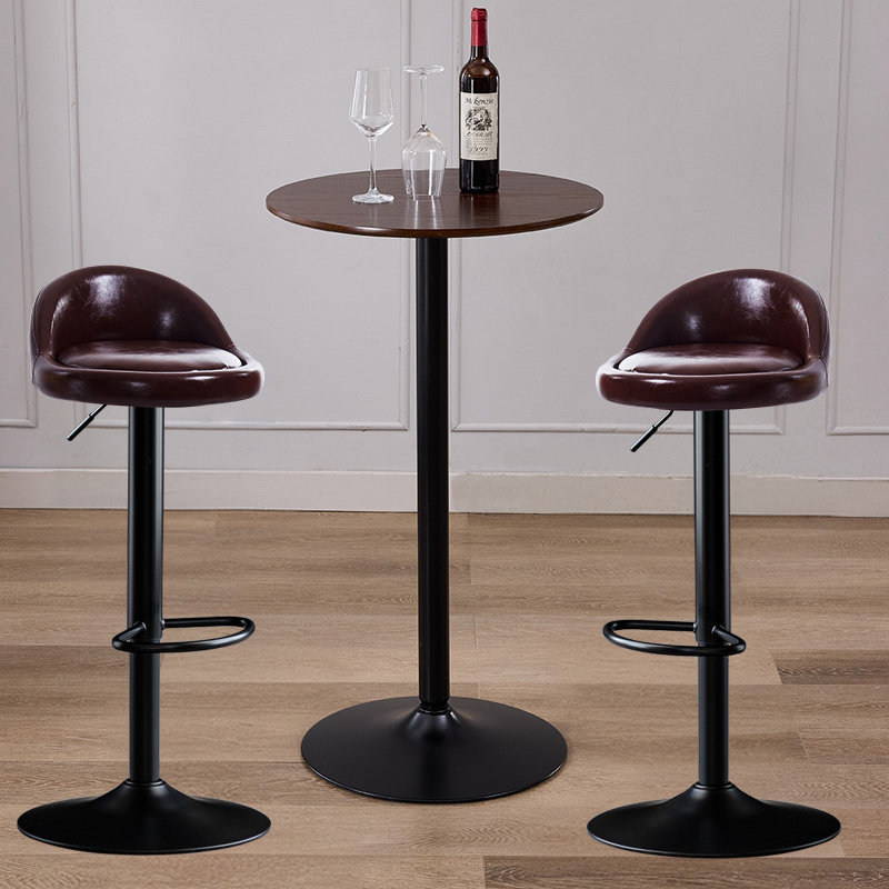 吧台桌现代简约高脚桌圆形家用商用酒吧桌椅组合阳台休闲铁艺吧桌,淘宝优惠券,粉丝福利购,淘宝优惠卷