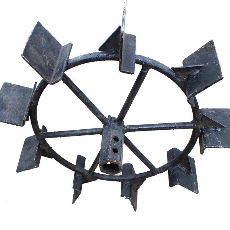 微耕机配套农机具配件防滑小铁轮行走轮爬行轮m