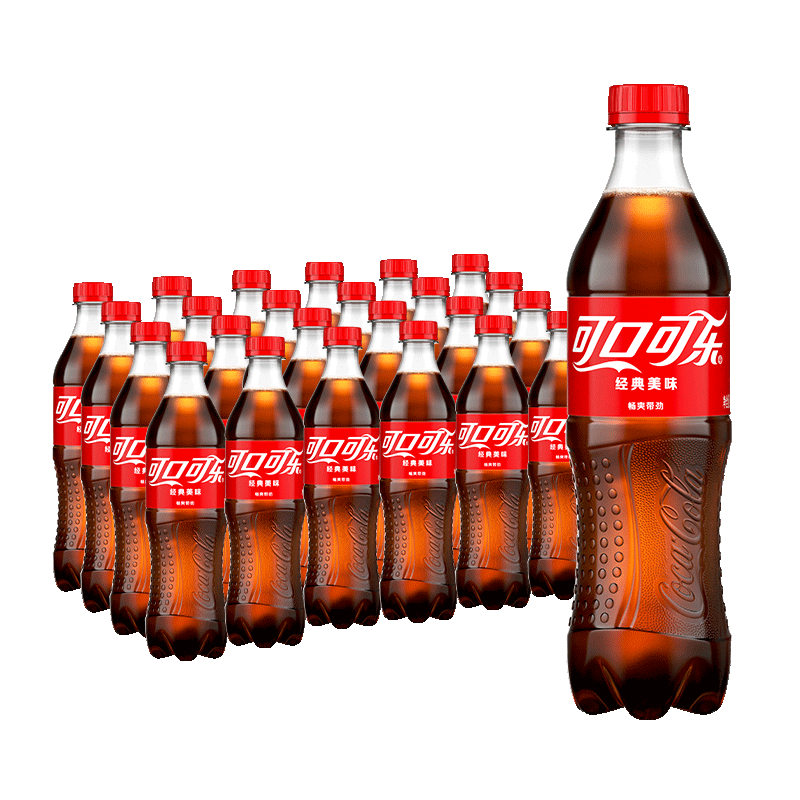 杨洋代言可口可乐Coca-Cola汽水碳酸饮料 500ml*24瓶新老包装随机 - 图1