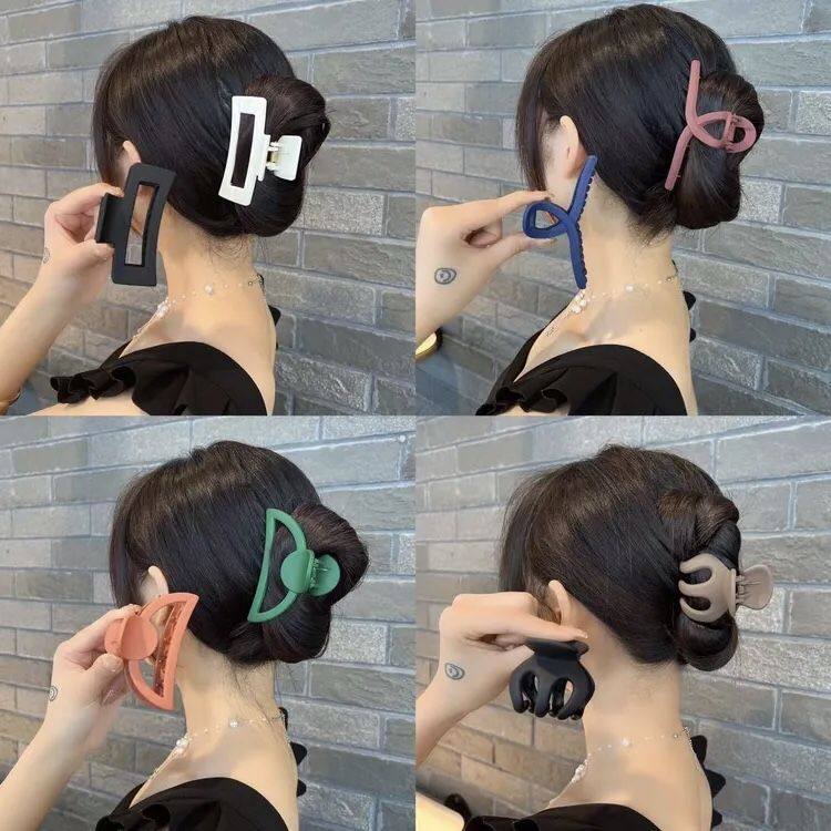 【1个】亚克力磨砂抓夹大号发抓南瓜夹高马尾抓卡鲨鱼夹居家日用,淘宝优惠券,粉丝福利购,淘宝优惠卷