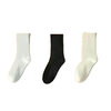 Summer mid-calf socks, white socks, women's solid color pile socks, confinement socks, long socks, home and daily use