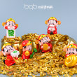 一桶金摆件金元宝金条聚宝盆纯铜招财聚财财神爷办公室桌面装饰品