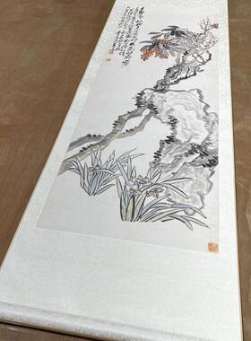 吴昌硕画集国画写意花鸟名家作品临u摹范本松柏图高清宣纸装饰