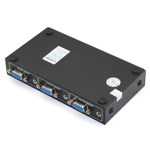 迈拓维矩 MT-15-2AV VGA切换器2进1出 带3.5音频 2口音视频共享器 - 图3