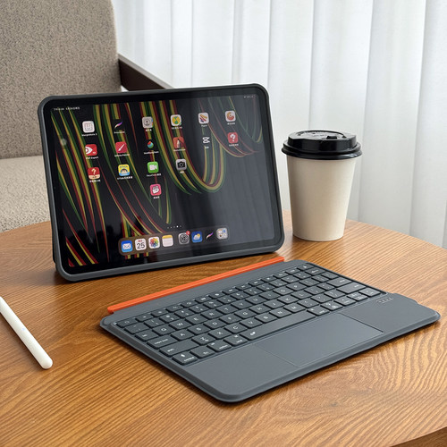 【超大触控】适用苹果ipadair7蓝牙键盘保护套11代a16妙控支点壳10.2平板5磁吸防弯pro12.9无笔槽13鼠标套装4 - 图1