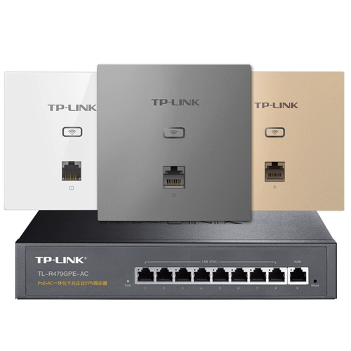 SF Tplink Gigabit Port Беспроводной AP панель 86 настенные стены Двойной маршрутизатор POE Managem