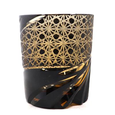 日式江户切子玻璃杯手工雕刻威士忌酒杯纯手工制作水晶玻璃杯 U 淘优券