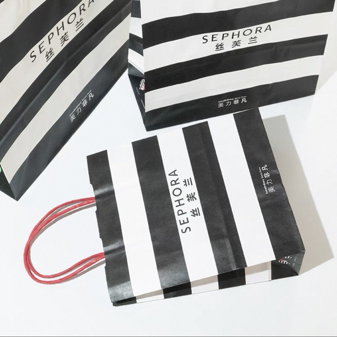 专柜正品 丝芙兰手提袋 纸袋 购物袋 礼品袋 包装袋  现货速发,淘宝优惠券,粉丝福利购,淘宝优惠卷