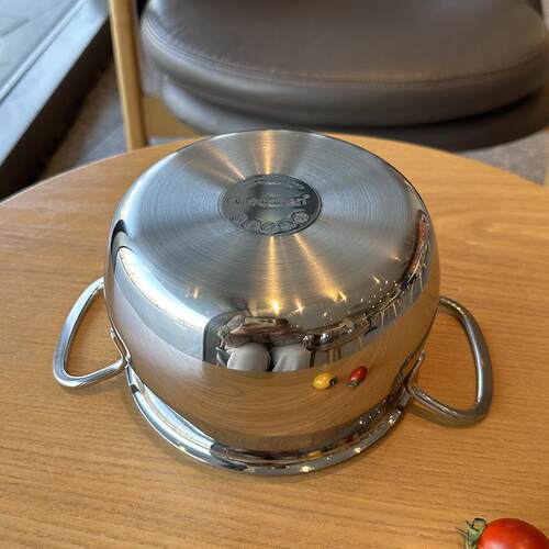 18/10不锈钢双耳小奶锅宝宝辅食锅小汤锅炖煮锅电磁炉通用12/14cm - 图3