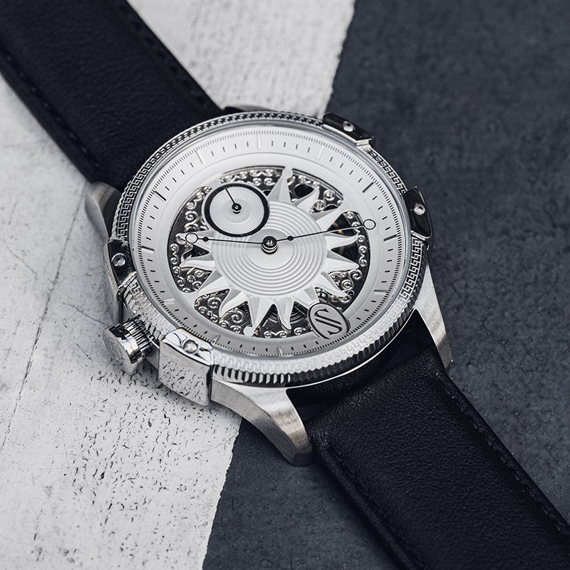 sniica史尼嘉太阳之子镂空全机械表 sniica国产腕表