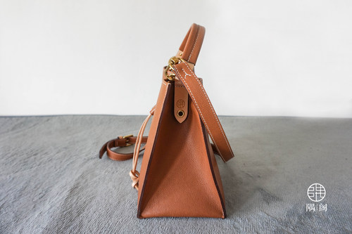 手工皮具版型精品DIY图纸女士水桶包牛皮纸免切割带准确斩位 - 图1