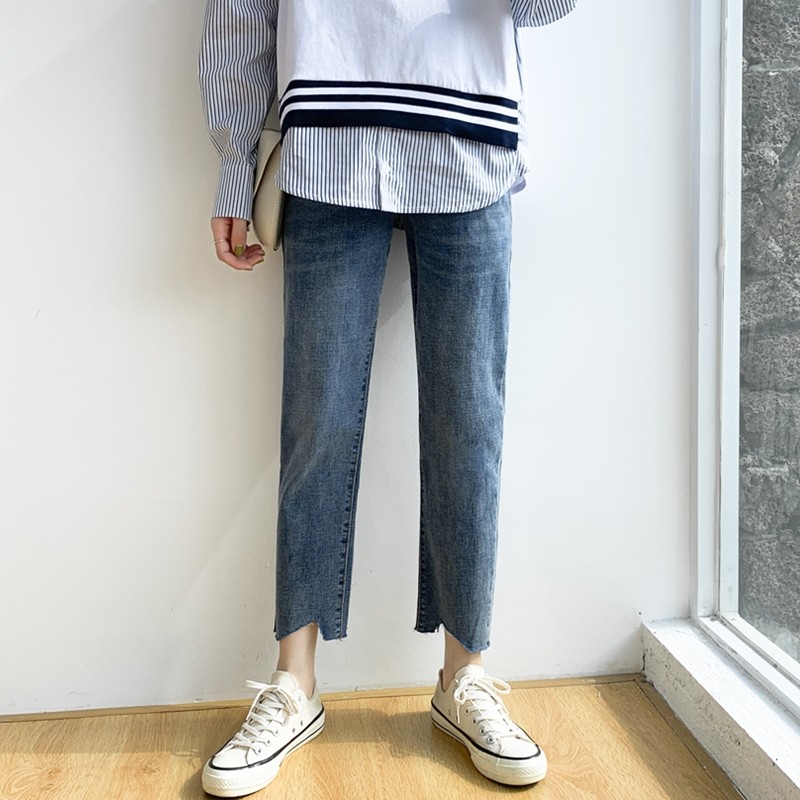 孕妇秋季外穿直筒裤韩版宽松休闲裤 可想母婴孕妇直筒裤