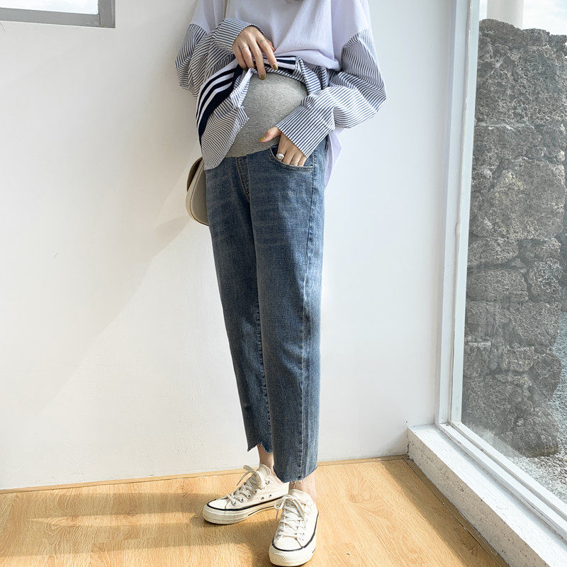 孕妇秋季外穿直筒裤韩版宽松休闲裤 可想母婴孕妇直筒裤