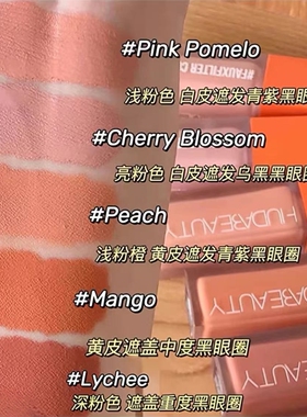 8色全！新版Hudabeauty眼部遮瑕