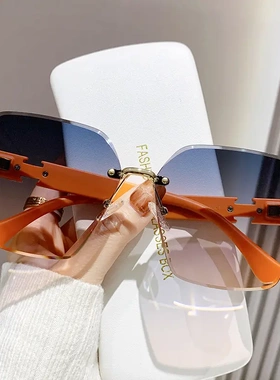 ELMER/爱尔玛网红女士防紫外线潮遮阳大框百搭墨镜太阳镜女款眼镜