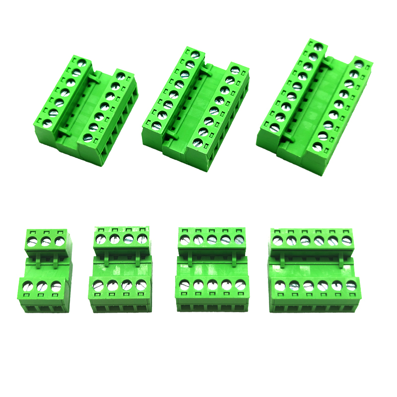 免焊对接2EDG 5.08mm 对插式2EDGRK5.08 插拔绿色接线端子2p-24p - 图0