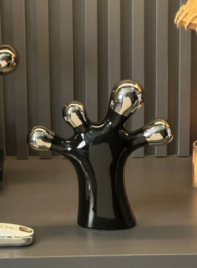 高级感小众酒柜艺术软装抽象摆件