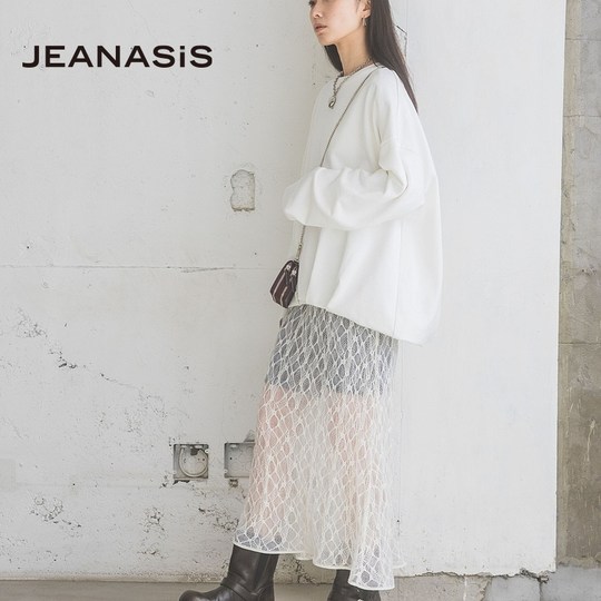 JEANASIS卫衣女2026春季新款时尚宽松纯色气质简约流行上衣291130