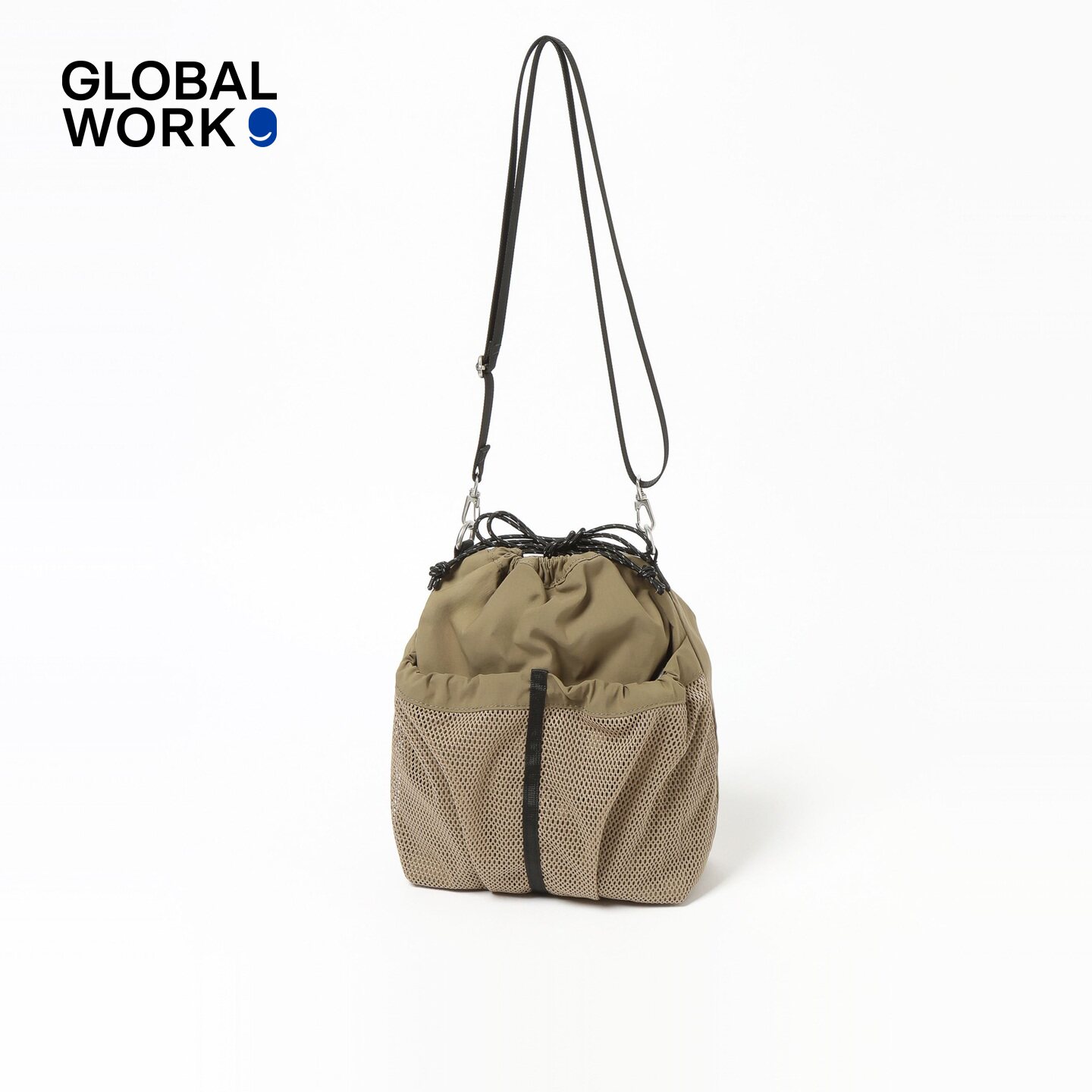 GLOBAL WORK Bag 2026 New Casual Sports Daily Portable Drawstring Design Shoulder Bag 660211
