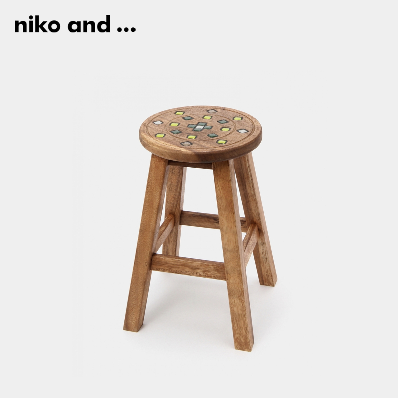 niko and ...凳子新款日系创意设计日式木艺餐桌吧台高脚凳810377 - 图0