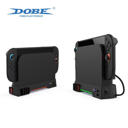 DOBE 任天堂switch 2主机底座专用散热风扇增高支架配件炫酷灯光降温散热器NS配件卡带收纳 - 图3