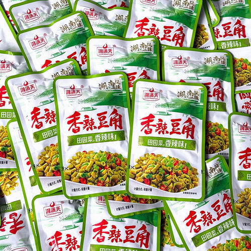 湘满天香辣豆角小包装酸豆角泡菜即食休闲零食下饭菜湖南特色500g - 图2