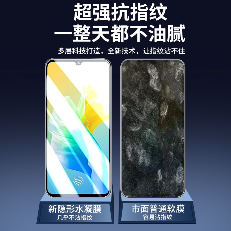 适用vivos10e水凝膜手机膜V2130A新款防摔膜钢化膜vovis10e全屏防爆防窥无白边s10e软膜高清刚化玻璃保护贴膜 - 图2