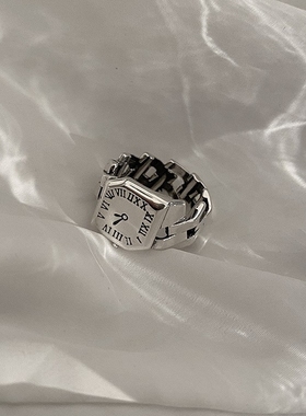 戒指表复古古铜罗马数字简易学生手表情侣手指表包邮创意礼物