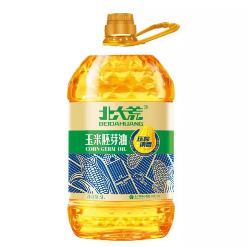 北大荒非转基因玉米胚芽油5L物理压榨一级清淡植物油食用油tk