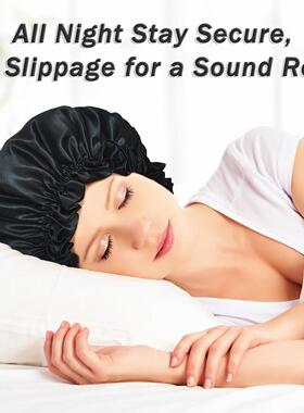 Double Layer Bonnet Sleeping Women Satin Bonnet Hair Bonnet