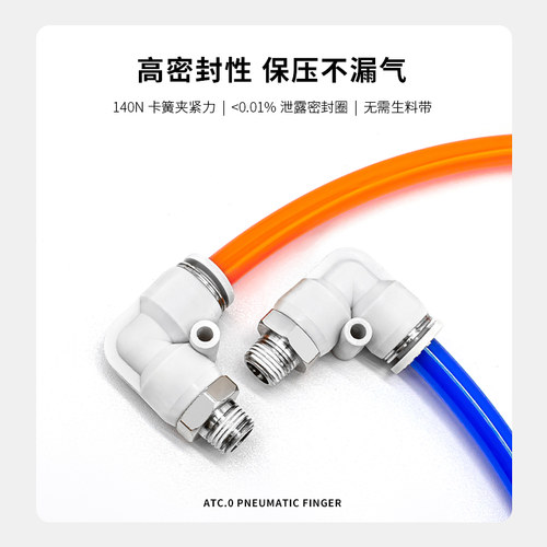 气缸气管弯头直角接头PL/APL8-02/4-M5/6-01/10/12/16-04/03/M3 - 图0