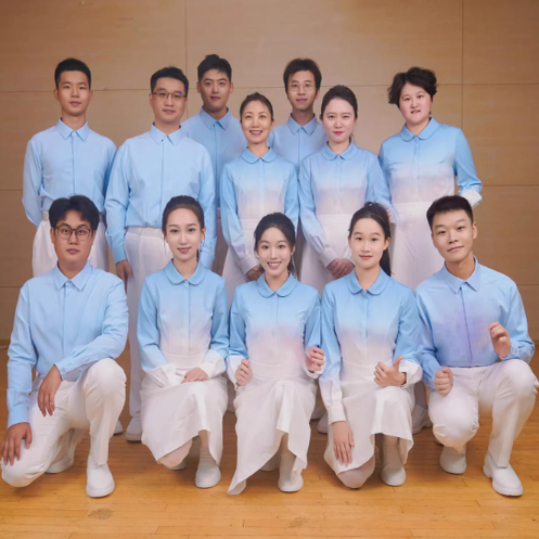 六一儿童合唱演出服小学初中生大合唱团诗歌朗诵服男女童表演礼服 - 图0