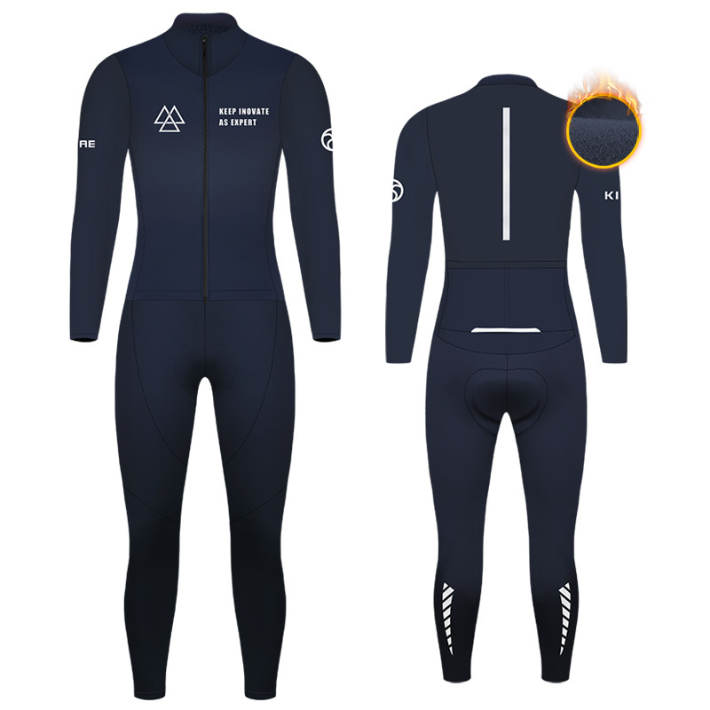 kiae秋冬抓绒全身连体骑行服男女公路自行车山地单车防风保暖反光,淘宝优惠券,粉丝福利购,淘宝优惠卷